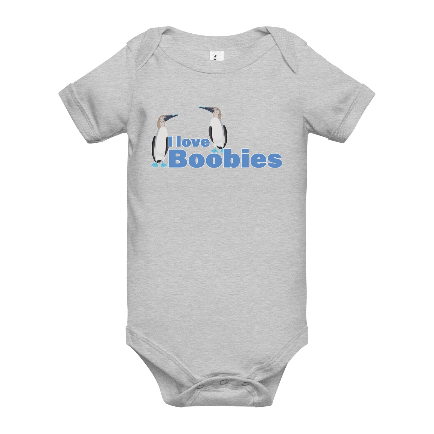 I Love Boobies - Baby short sleeve one piece