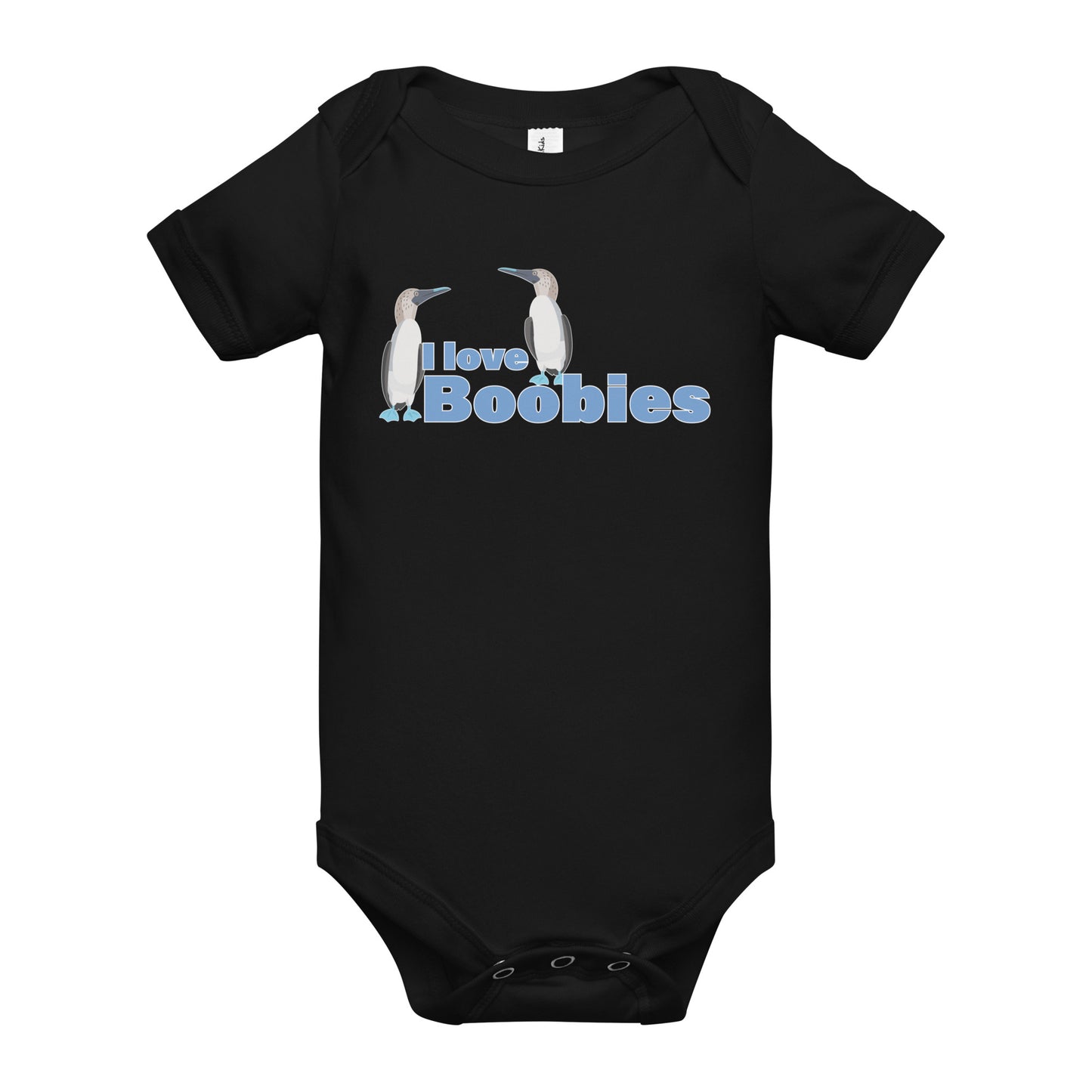 I Love Boobies - Baby short sleeve one piece