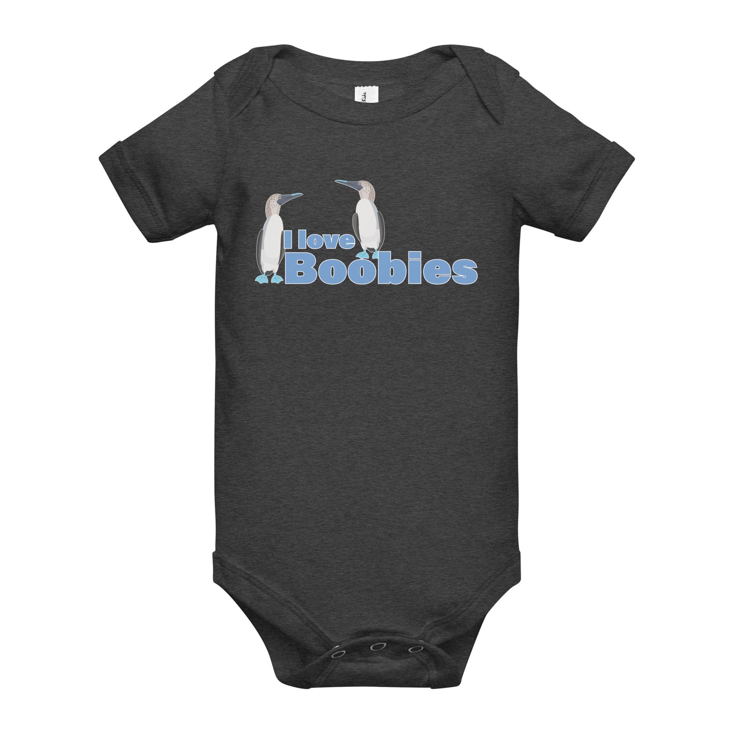 I Love Boobies - Baby short sleeve one piece