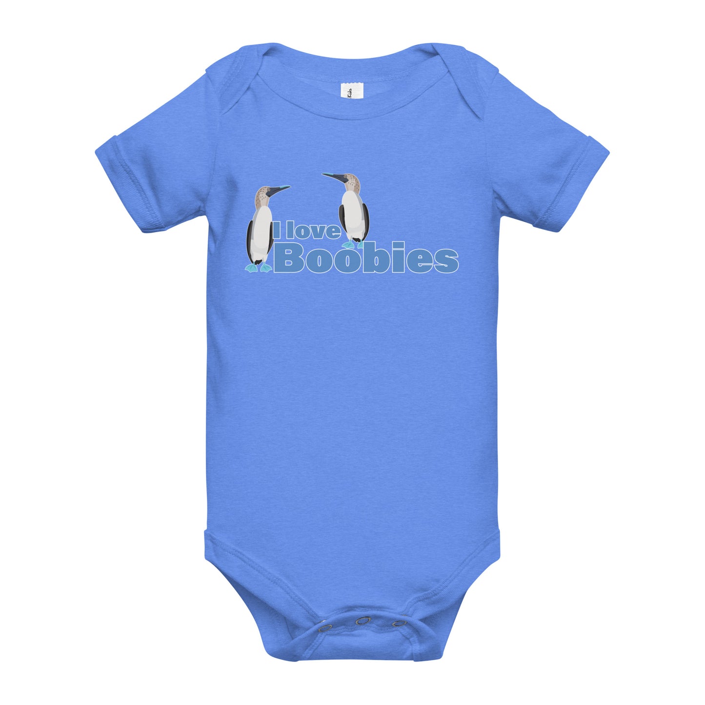 I Love Boobies - Baby short sleeve one piece