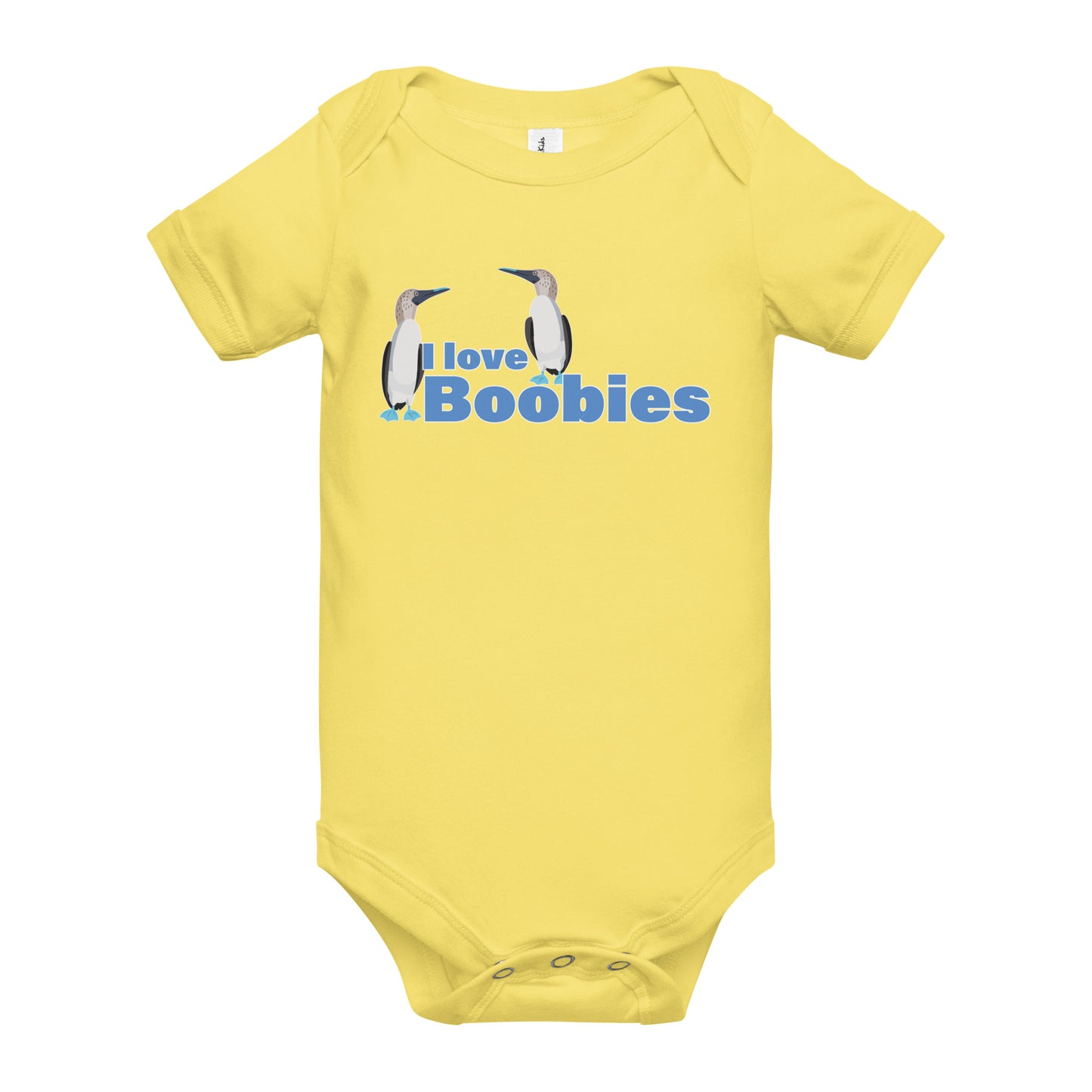 I Love Boobies - Baby short sleeve one piece