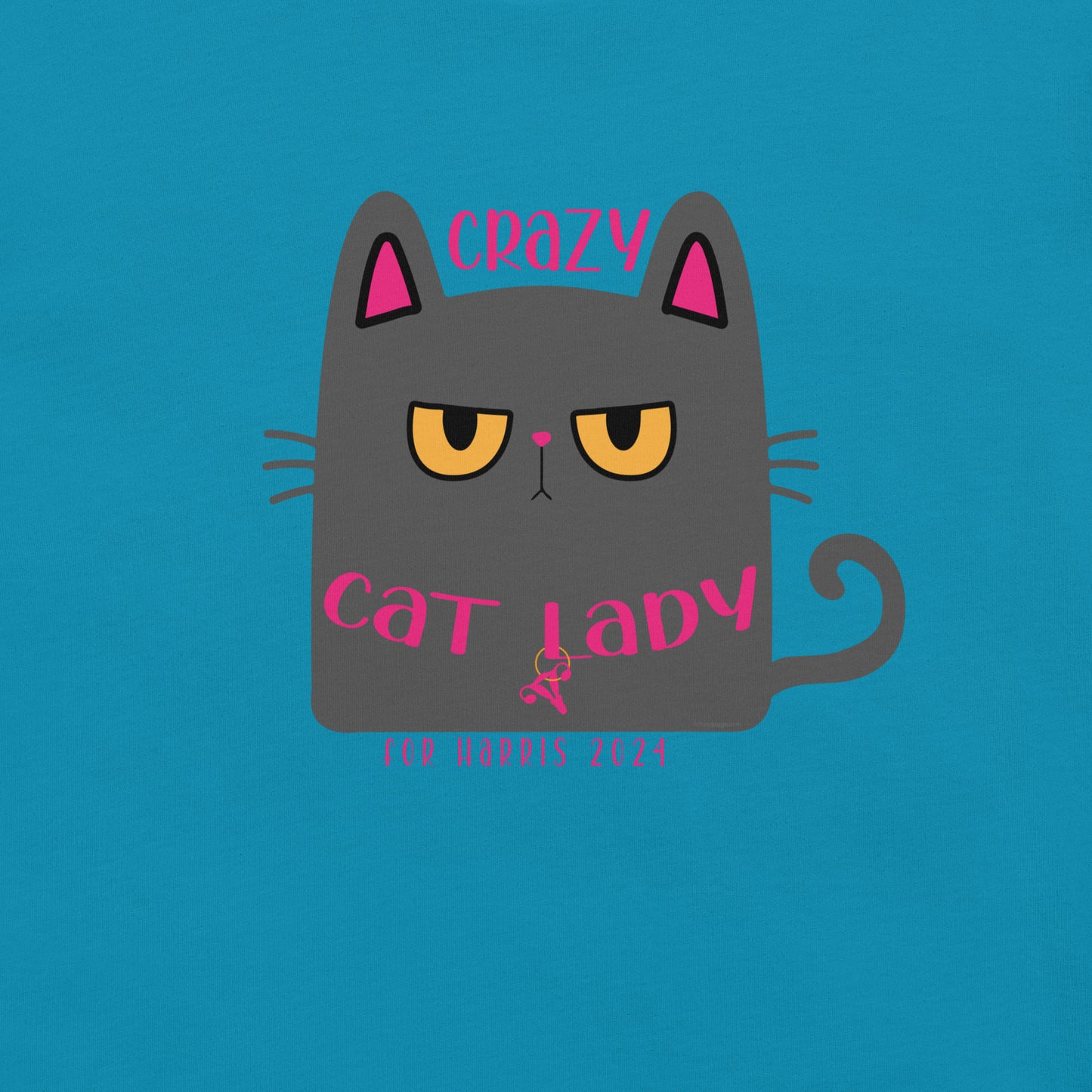 Crazy Cat Lady, Chunky Gray Cat for Harris, Unisex t-shirt