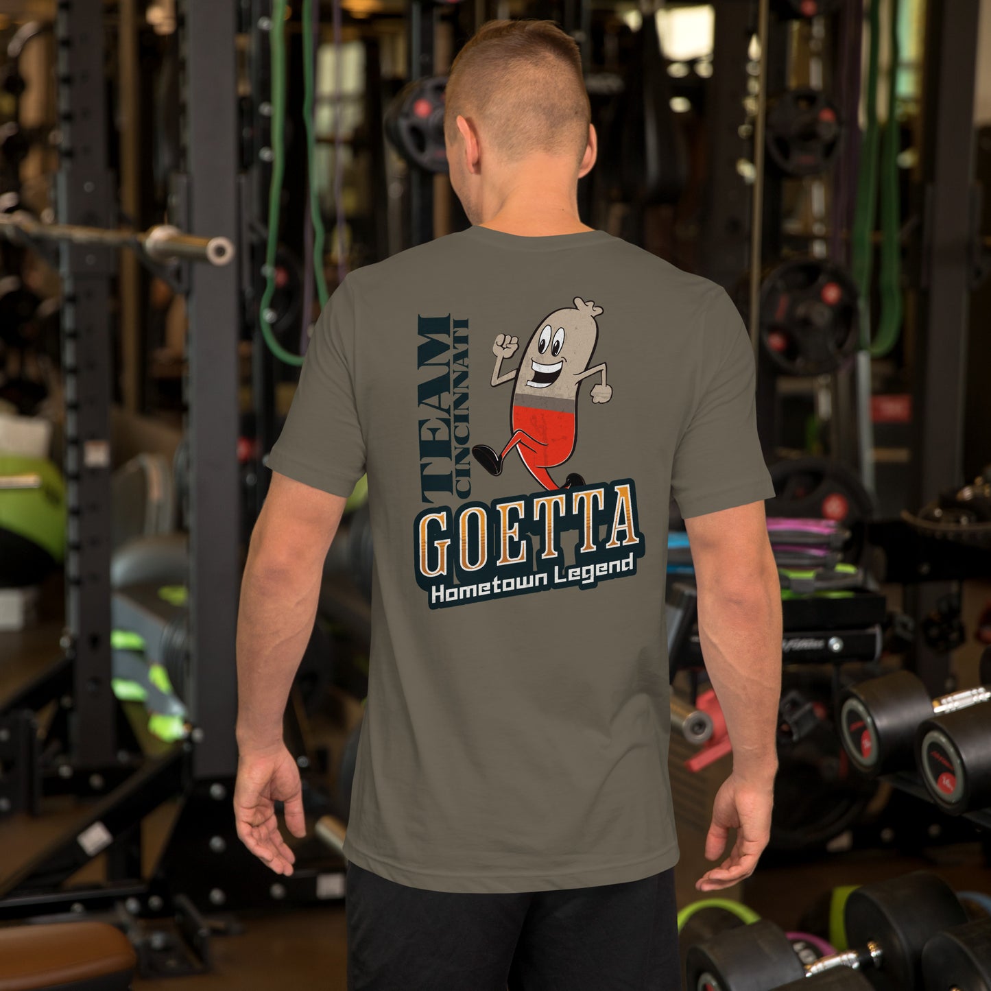 Team Cincinnati Goetta, BACK PRINT, Unisex T-shirt