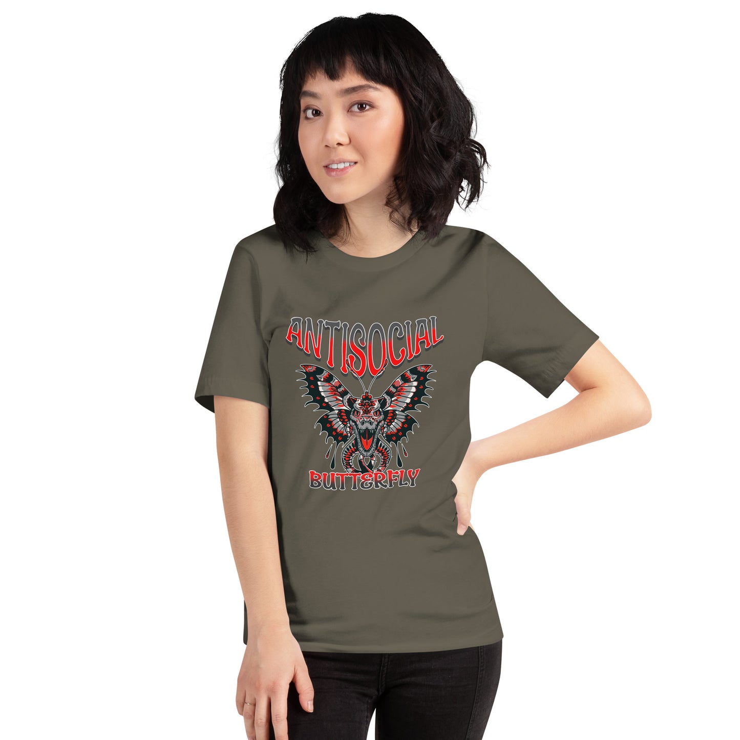 Anti-Social Butterfly, Funny, Unisex t-shirt