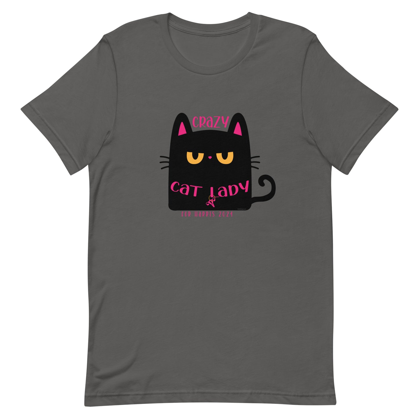 Crazy Cat Lady, Chunk Black Cat for Harris, Unisex t-shirt