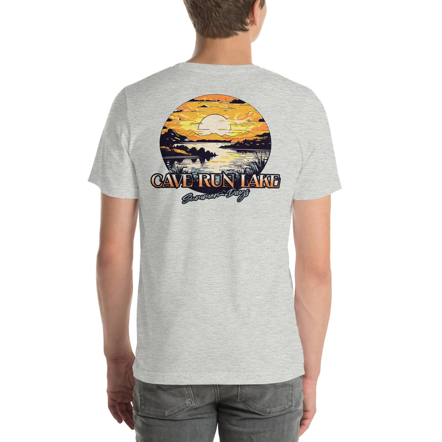 Cave Run Lake Summer Days T-Shirt, Outdoor and Lake Enthusiast, Back Print