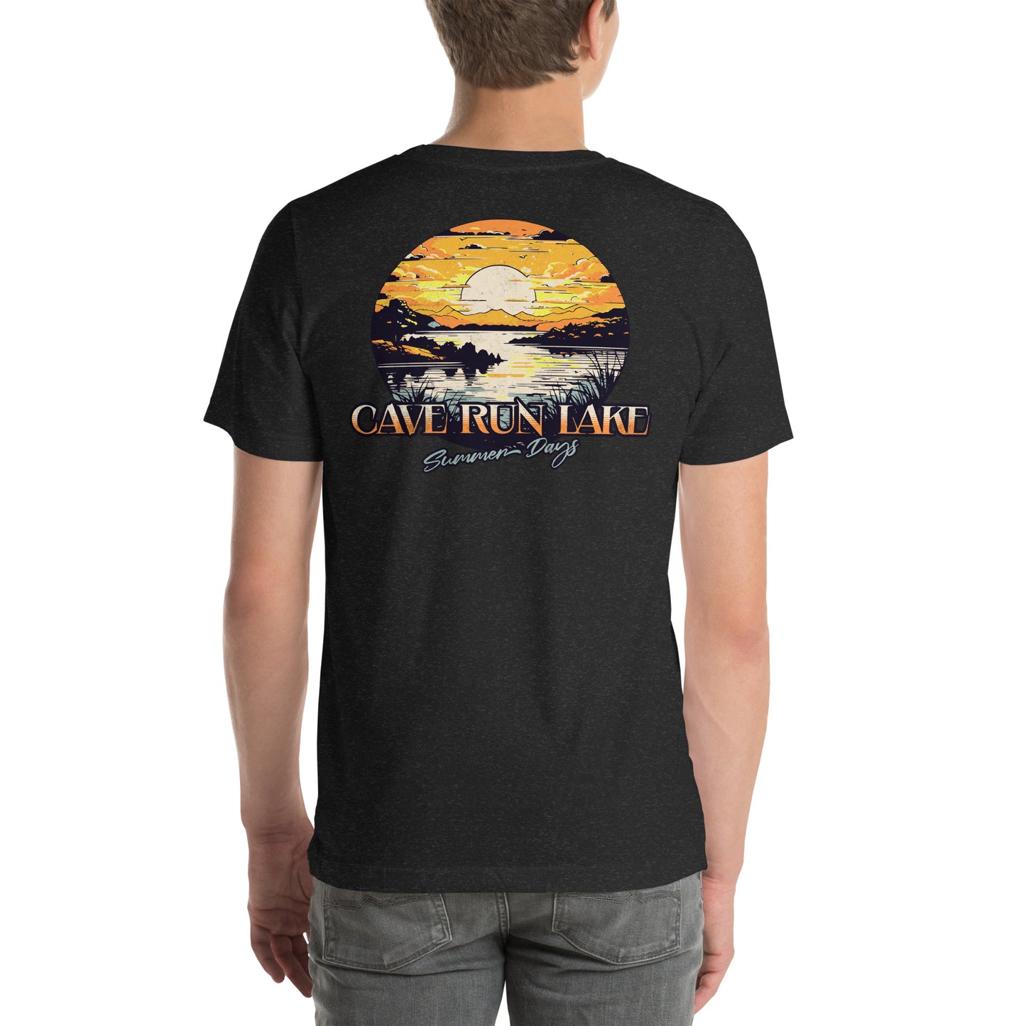 Cave Run Lake Summer Days T-Shirt, Outdoor and Lake Enthusiast, Back Print