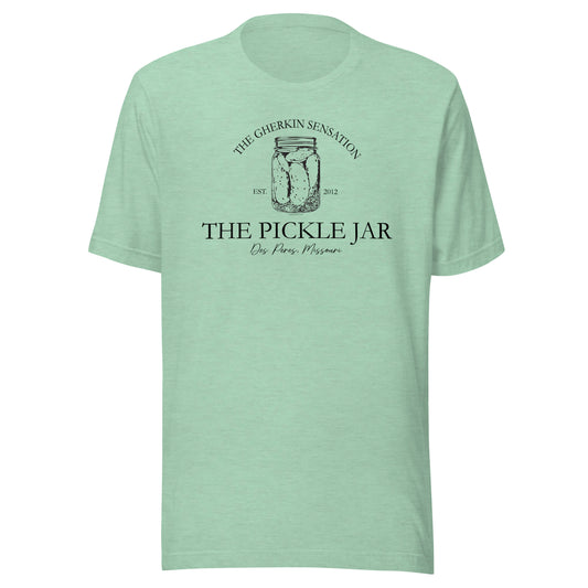 Pickle Jar, The Gherkin Sensation, Des Peres MO, St. Louis, Unisex t-shirt