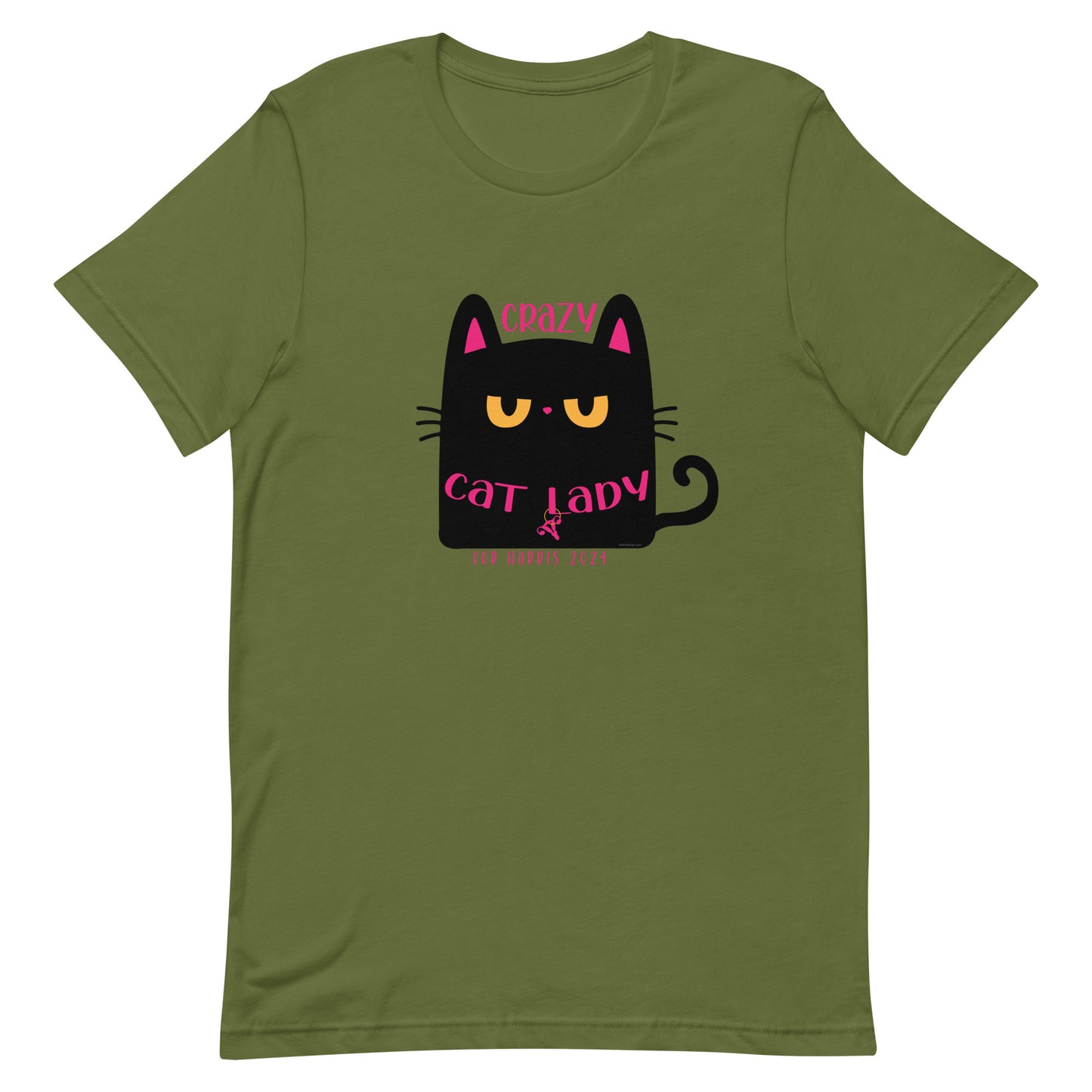 Crazy Cat Lady, Chunk Black Cat for Harris, Unisex t-shirt