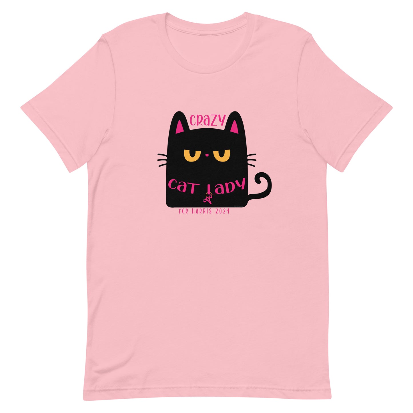 Crazy Cat Lady, Chunk Black Cat for Harris, Unisex t-shirt