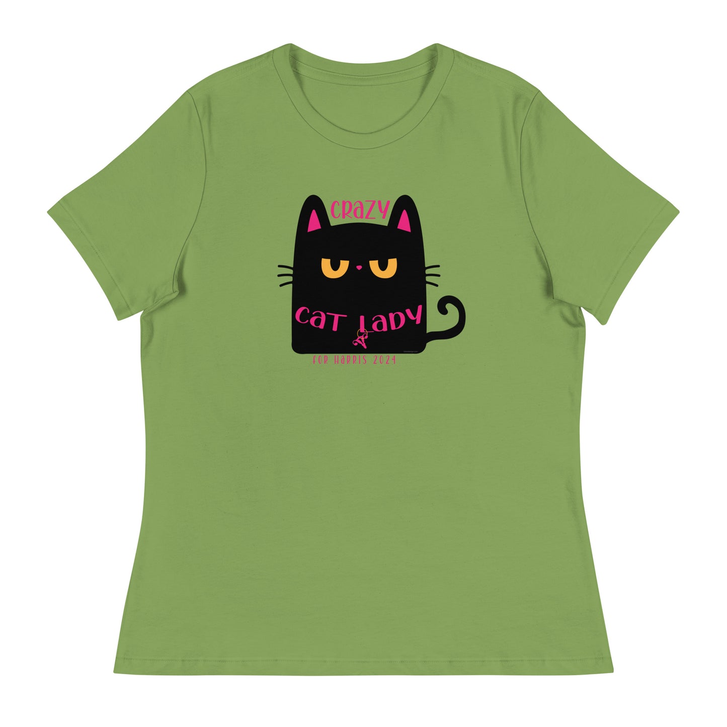 Crazy Cat Lady, Chunky Black Cat For Harris Women's Relaxed T-Shirt