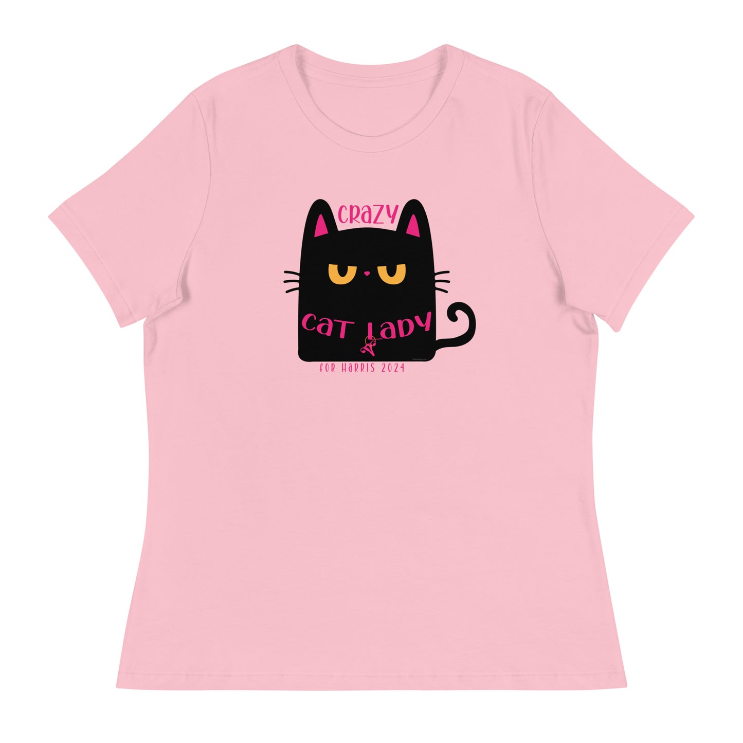 Crazy Cat Lady, Chunky Black Cat For Harris Women's Relaxed T-Shirt